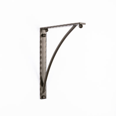 Iron Corbel | Hampton 1.5" Wide with Round Support Bar | Finish Oil Bronze Powder Coat