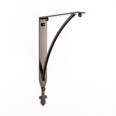 Iron Corbel | Oaklawn with Round Support Bar | Finish Copper Vein Powder Coat